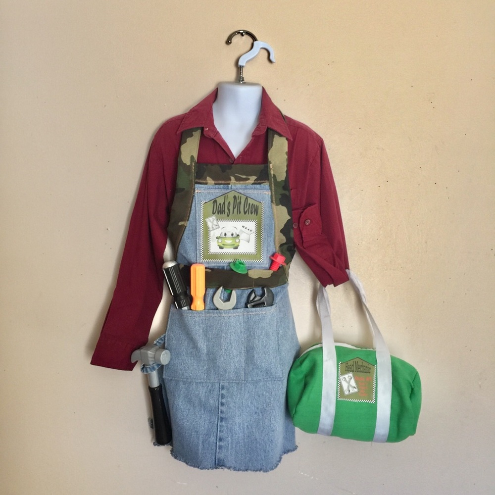 Kids Tool Apron and tote bag set